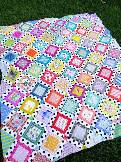 Snap Shots scrappy Digital download quilt pattern PDF Digital Download