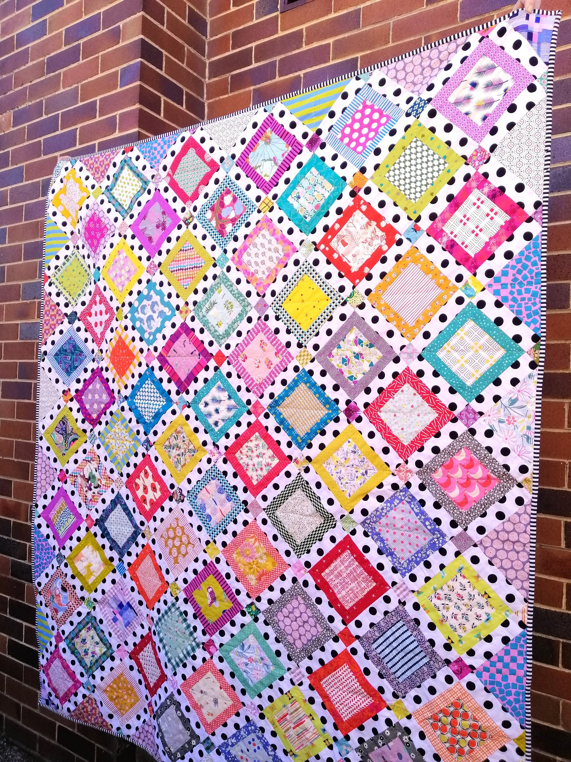 Snap Shots scrappy Digital download quilt pattern PDF Digital Download