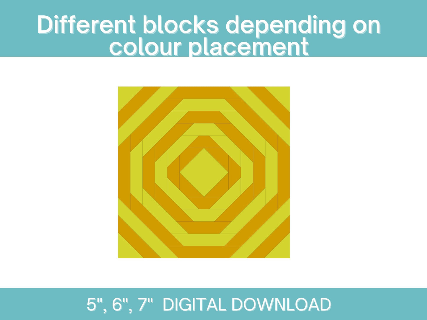 Pineapple Foundation Paper Piecing FPP quilt block pattern Digital Download