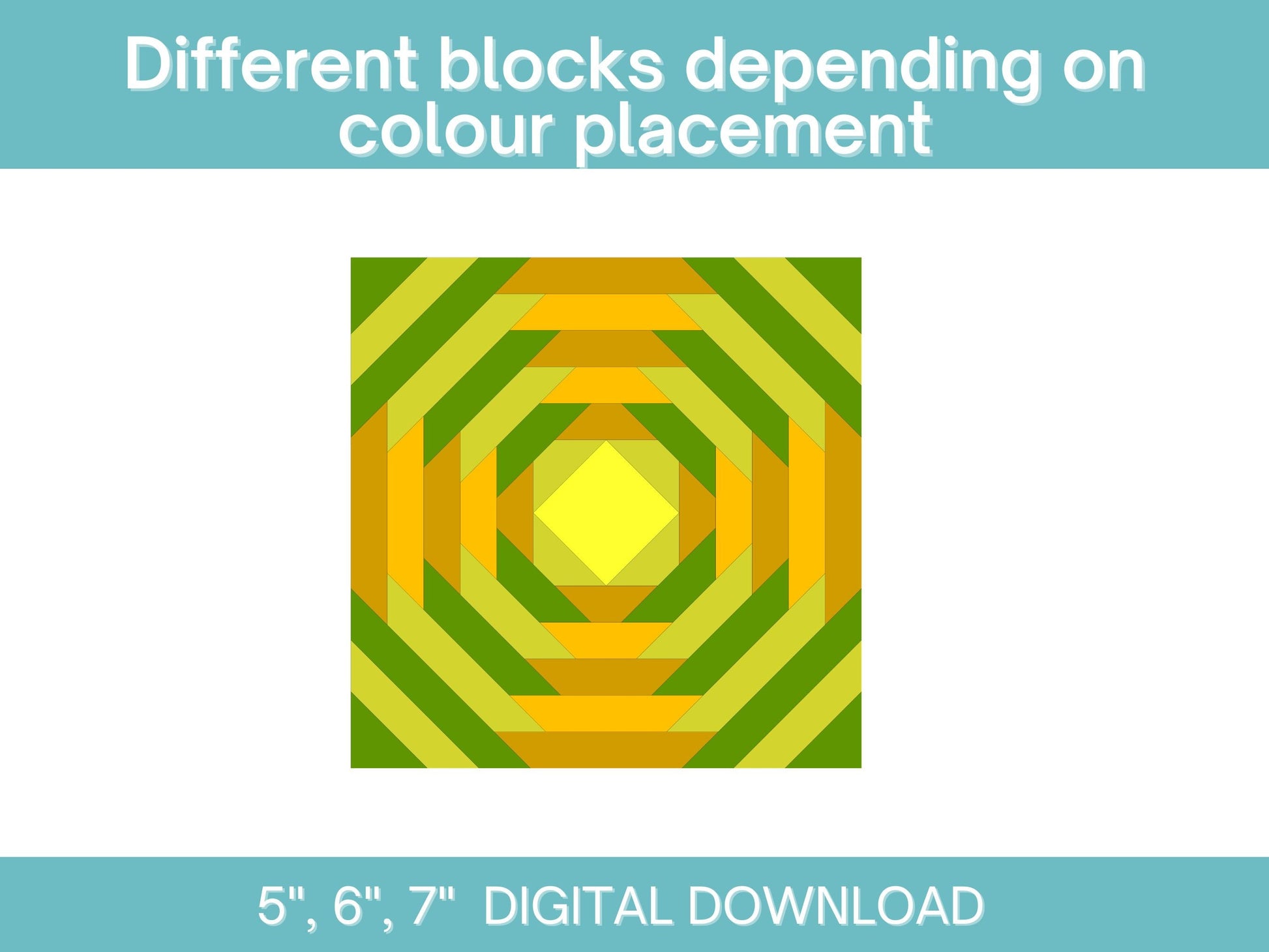 Pineapple Foundation Paper Piecing FPP quilt block pattern Digital Download