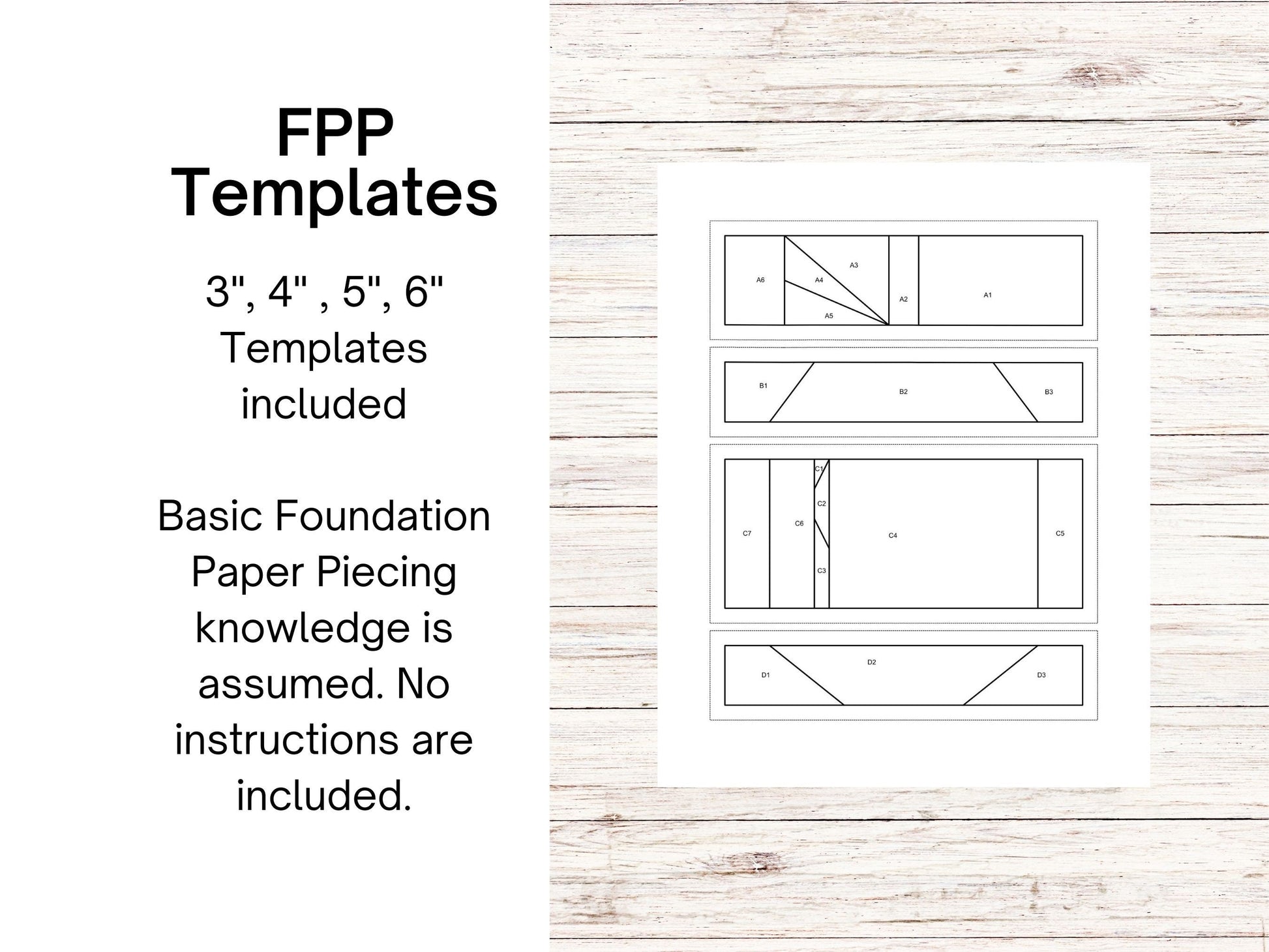 Apple of My Eye foundation paper piecing FPP quilt block pattern Digital Download