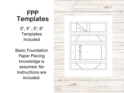 Apple of My Eye foundation paper piecing FPP quilt block pattern Digital Download