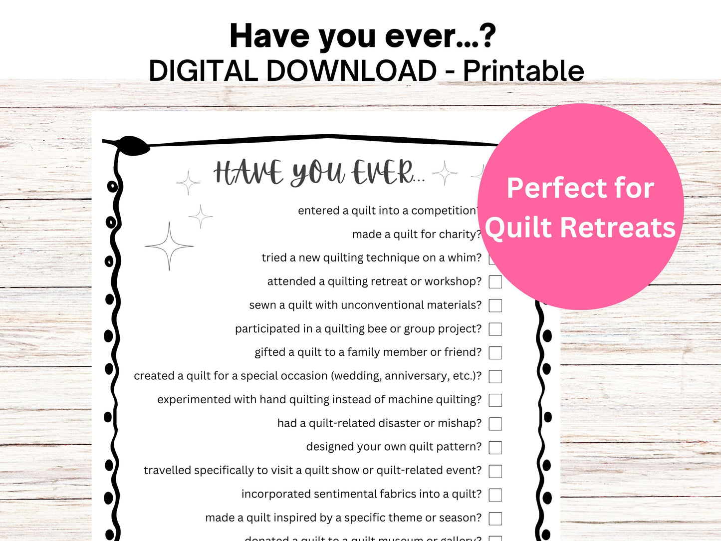 Quilt Games, Quilting Games, Quilting Party Games, Quilt Club Game, Quilt Retreat, Name That Quilt Block, Quilt Activities Bundle, PDF