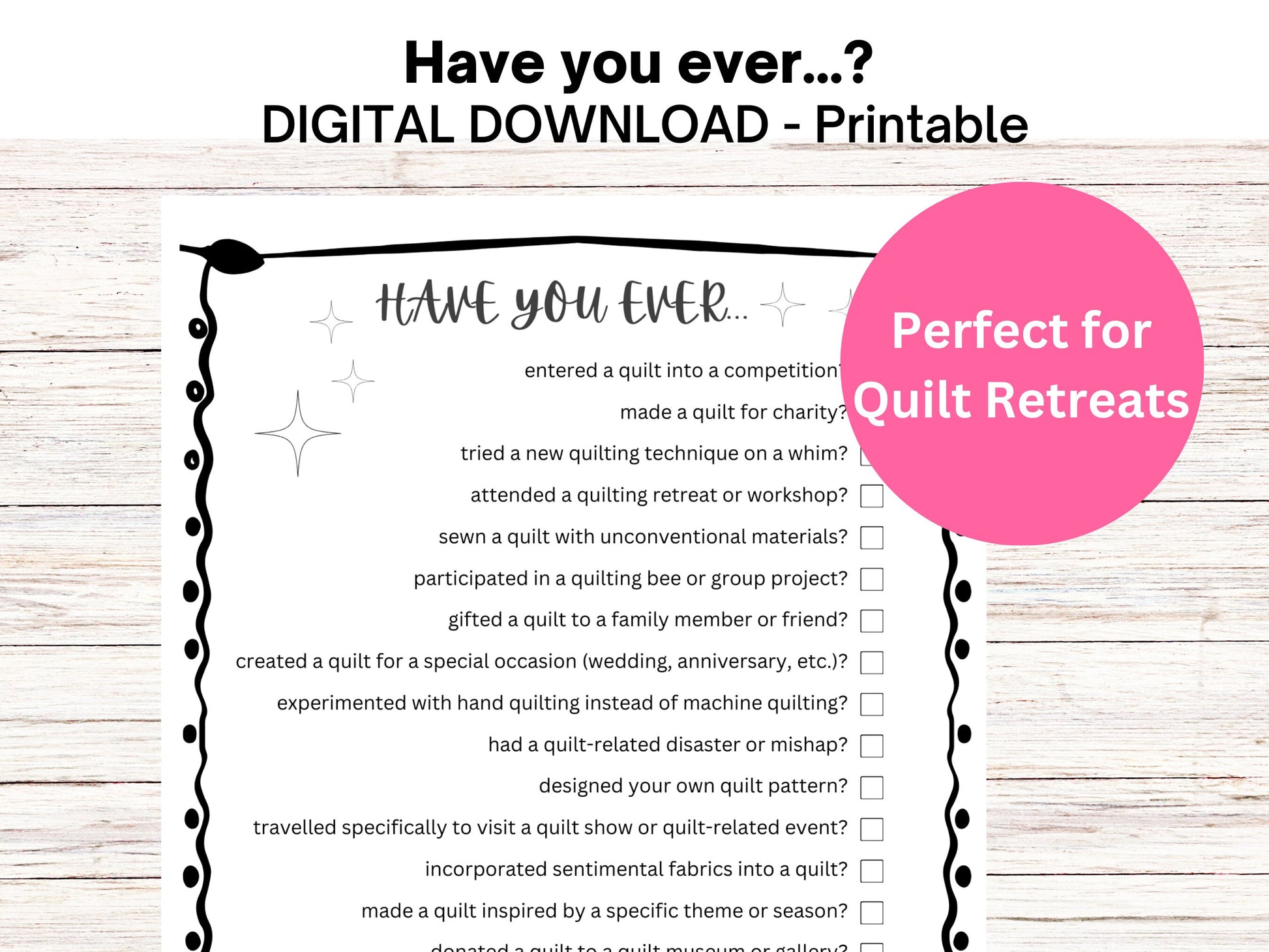 Quilt Games, Quilting Games, Quilting Party Games, Quilt Club Game, Quilt Retreat, Name That Quilt Block, Quilt Activities Bundle, PDF