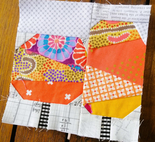 Lollipop Trees FPP Foundation Paper Piecing quilt block pattern Digital Download