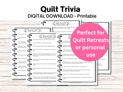 Quilt Games, Quilting Games, Quilting Party Games, Quilt Club Game, Quilt Retreat, Name That Quilt Block, Quilt Activities Bundle, PDF
