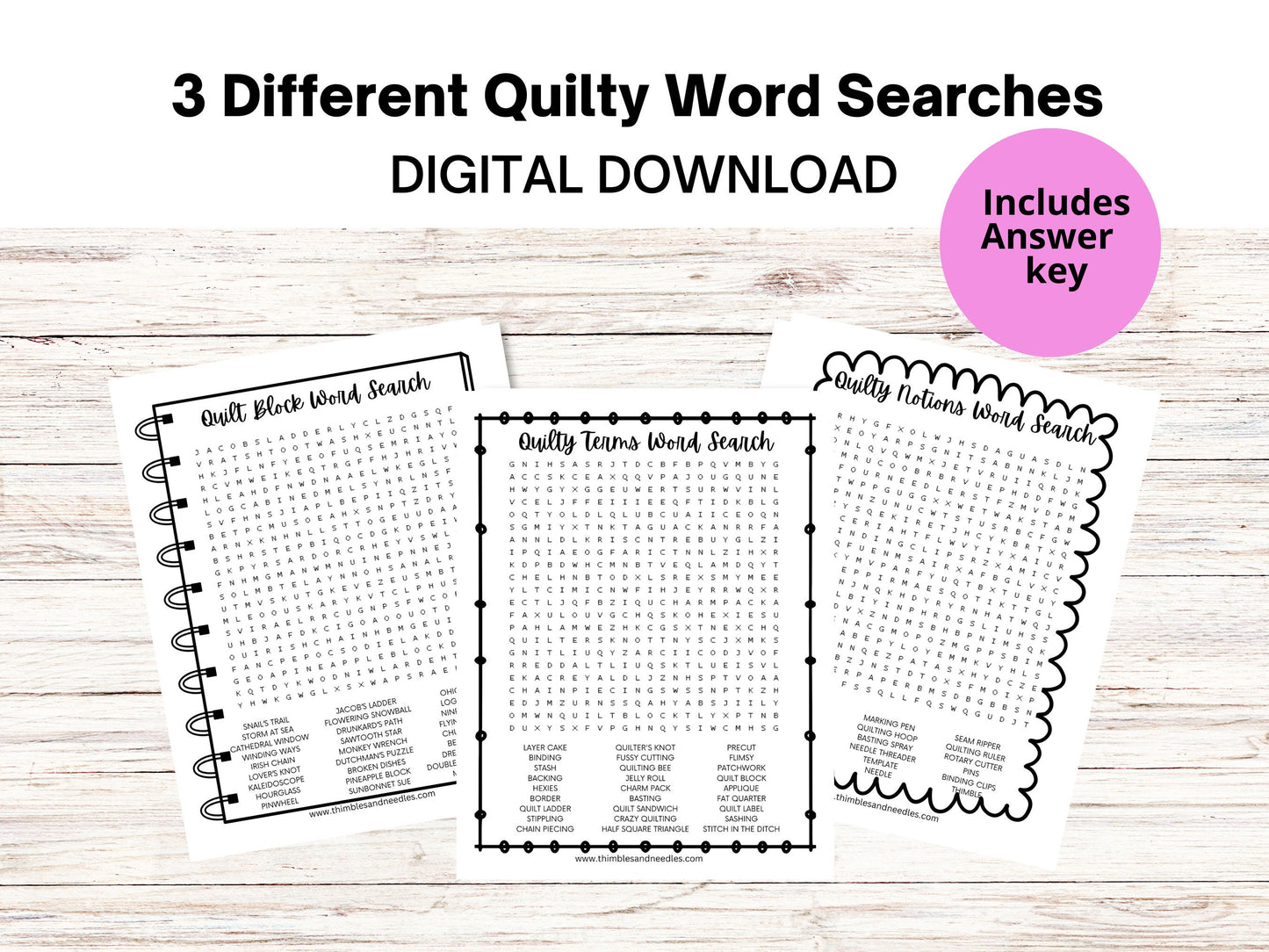 Quilt Games, Quilting Games, Quilting Party Games, Quilt Club Game, Quilt Retreat, Name That Quilt Block, Quilt Activities Bundle, PDF