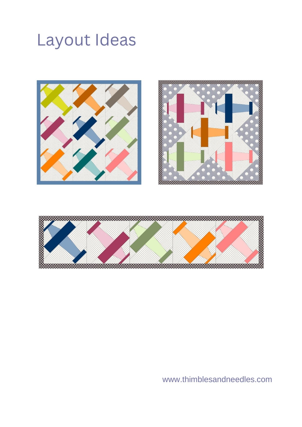 Aeroplane (Airplane) FPP Foundation Paper Piecing quilt block pattern Digital Download