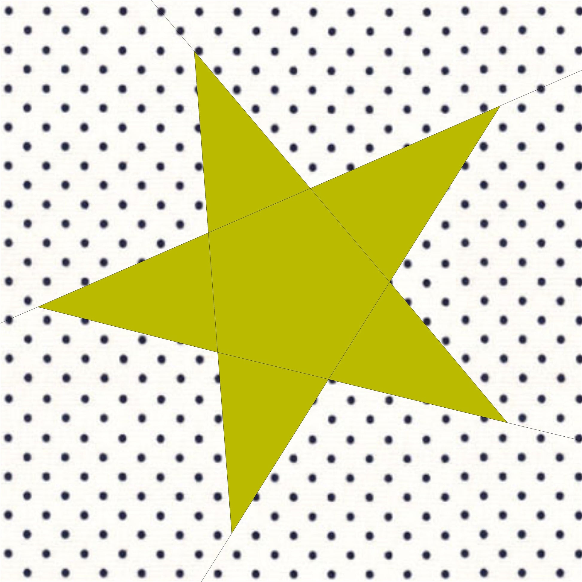 Five Pointed Star FPP Foundation Paper Piecing quilt block pattern Digital Download