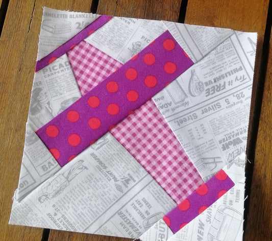 Aeroplane (Airplane) FPP Foundation Paper Piecing quilt block pattern Digital Download