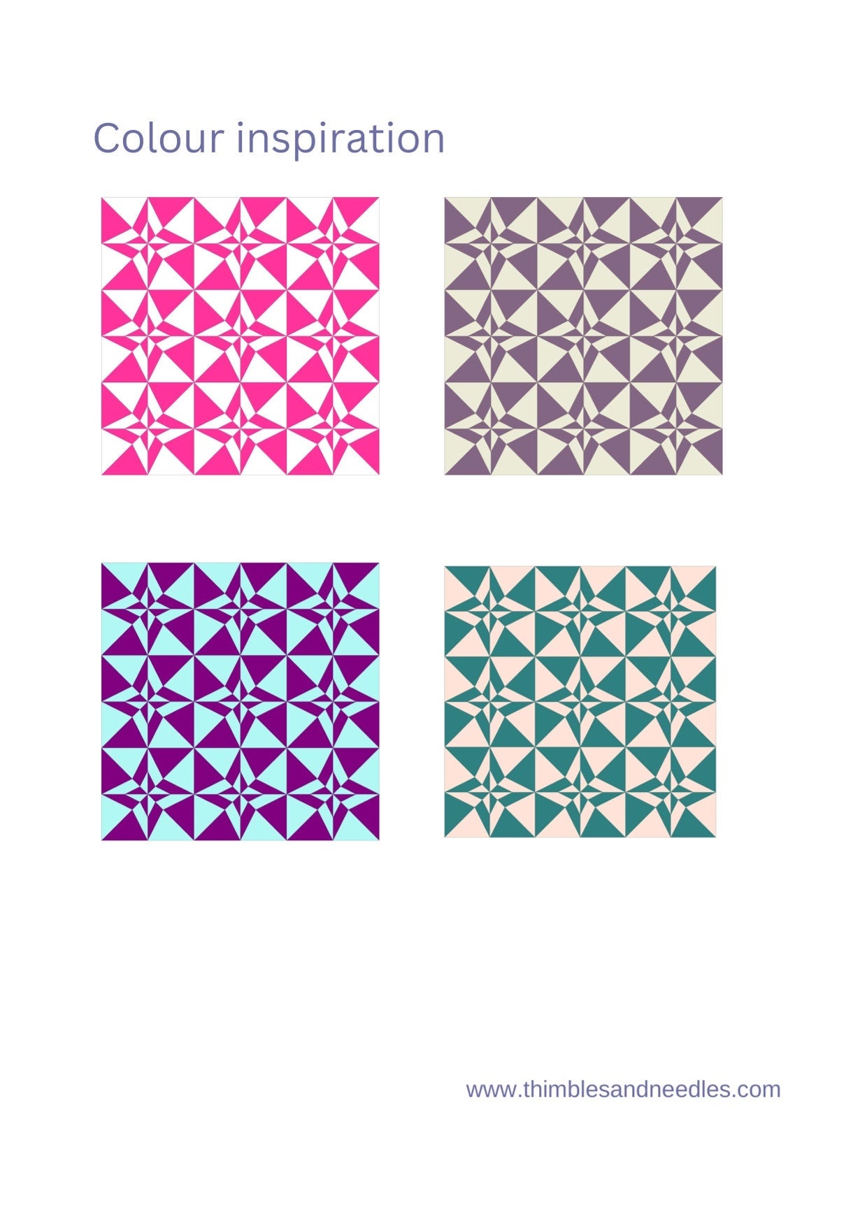 Nightfall Star FPP Foundation Paper Piecing quilt block pattern Digital Download