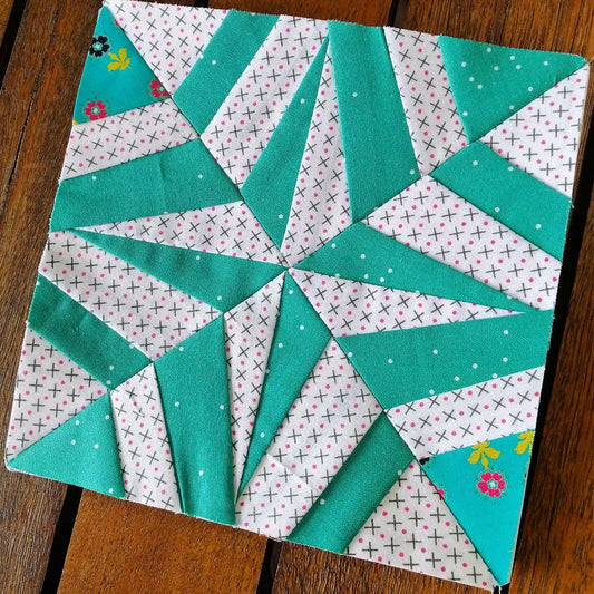 Web Star FPP Foundation Paper Piecing quilt block pattern Digital Download