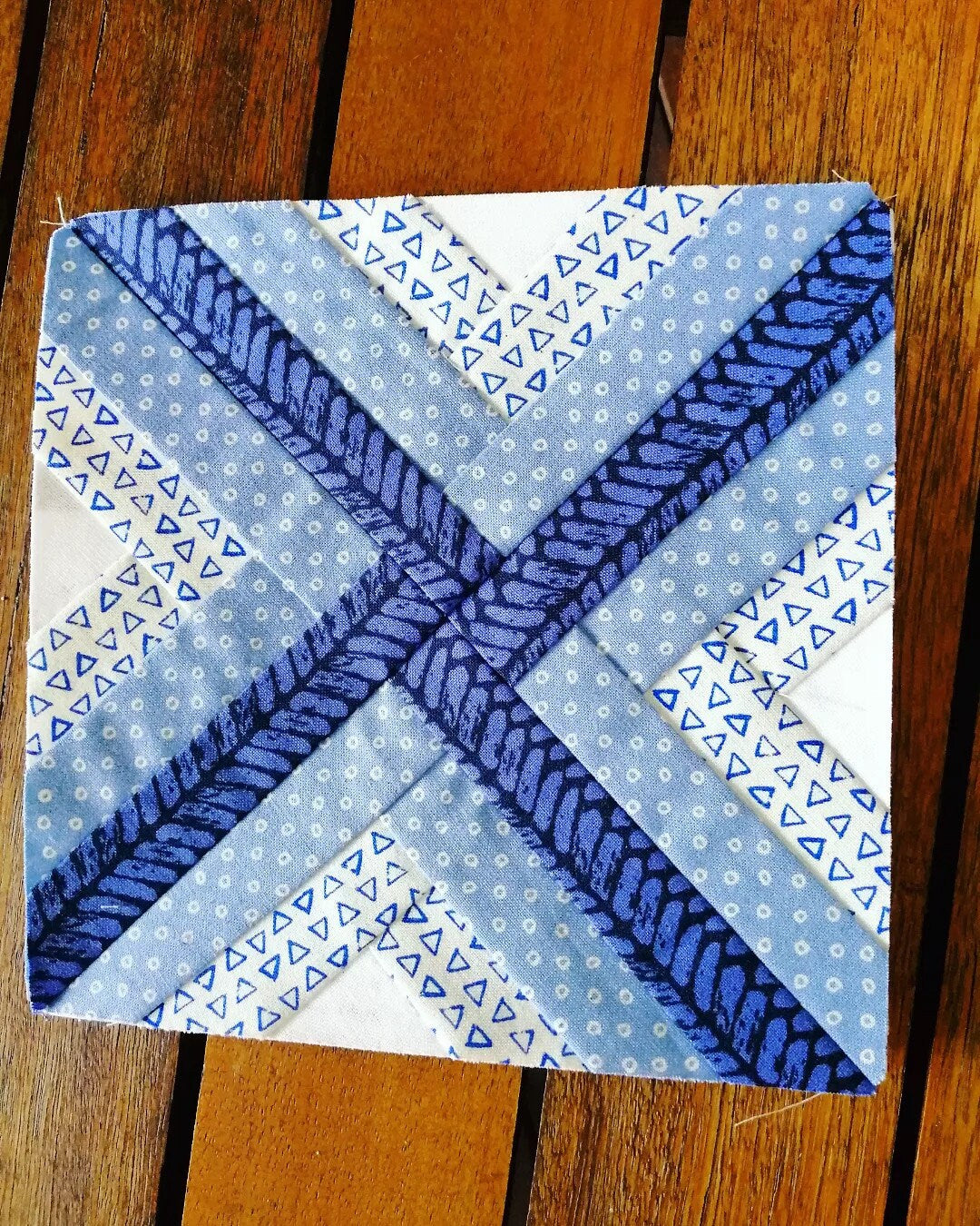 Woven Twirl FPP Foundation Paper Piecing quilt block pattern Digital Download