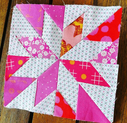 8 Pointed Star LeMoyne Liberty Star FPP Foundation Paper Piecing quilt block pattern Digital Download