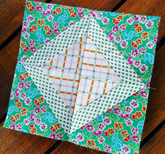 Diamond in a Square FPP Foundation Paper Piecing quilt block pattern Digital Download