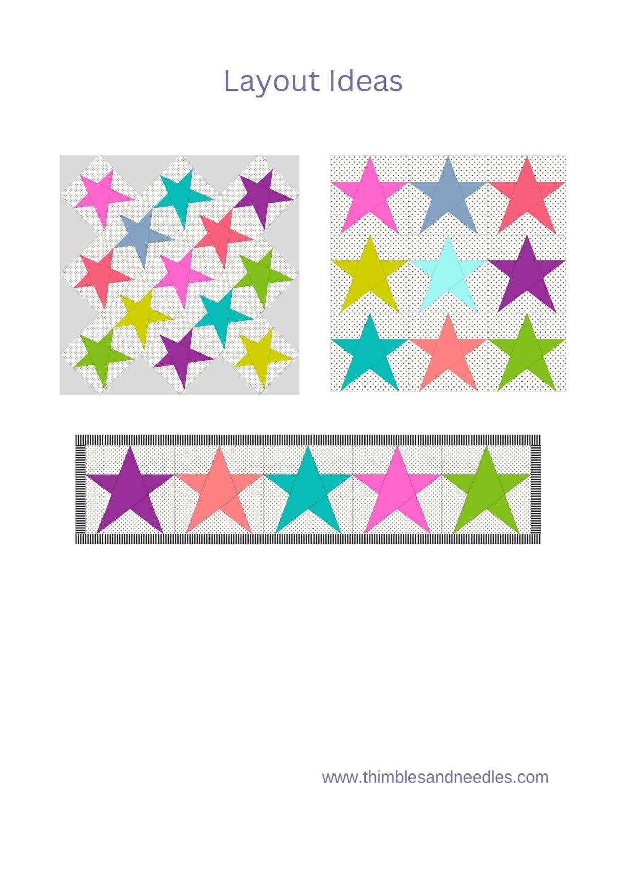 Star FPP Foundation Paper Piecing quilt block pattern Digital Download