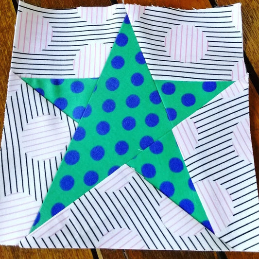 Star FPP Foundation Paper Piecing quilt block pattern Digital Download
