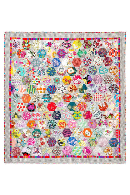 Another Story quilt pattern, hexagon quilt, ispy quilt, pdf quilt pattern Digital Download