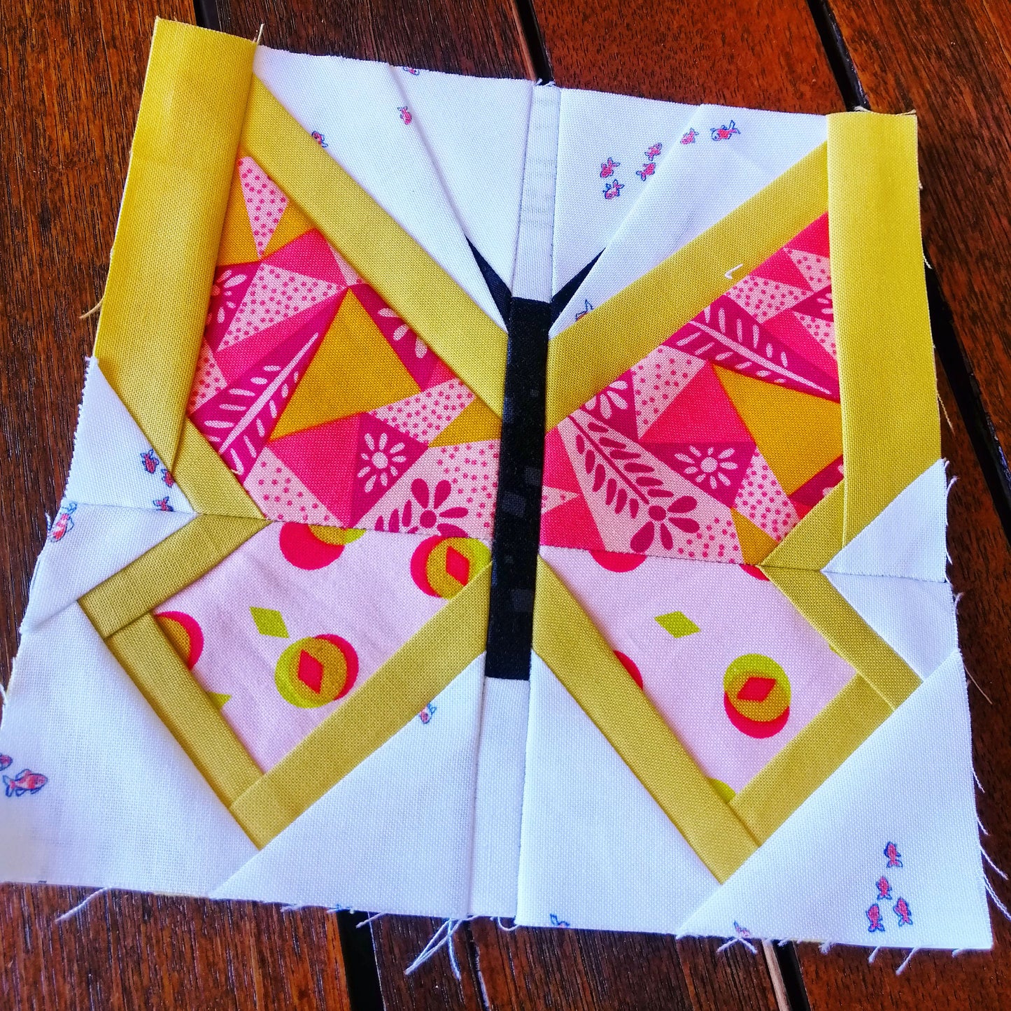 Butterfly FPP Foundation Paper Piecing quilt block pattern Digital Download