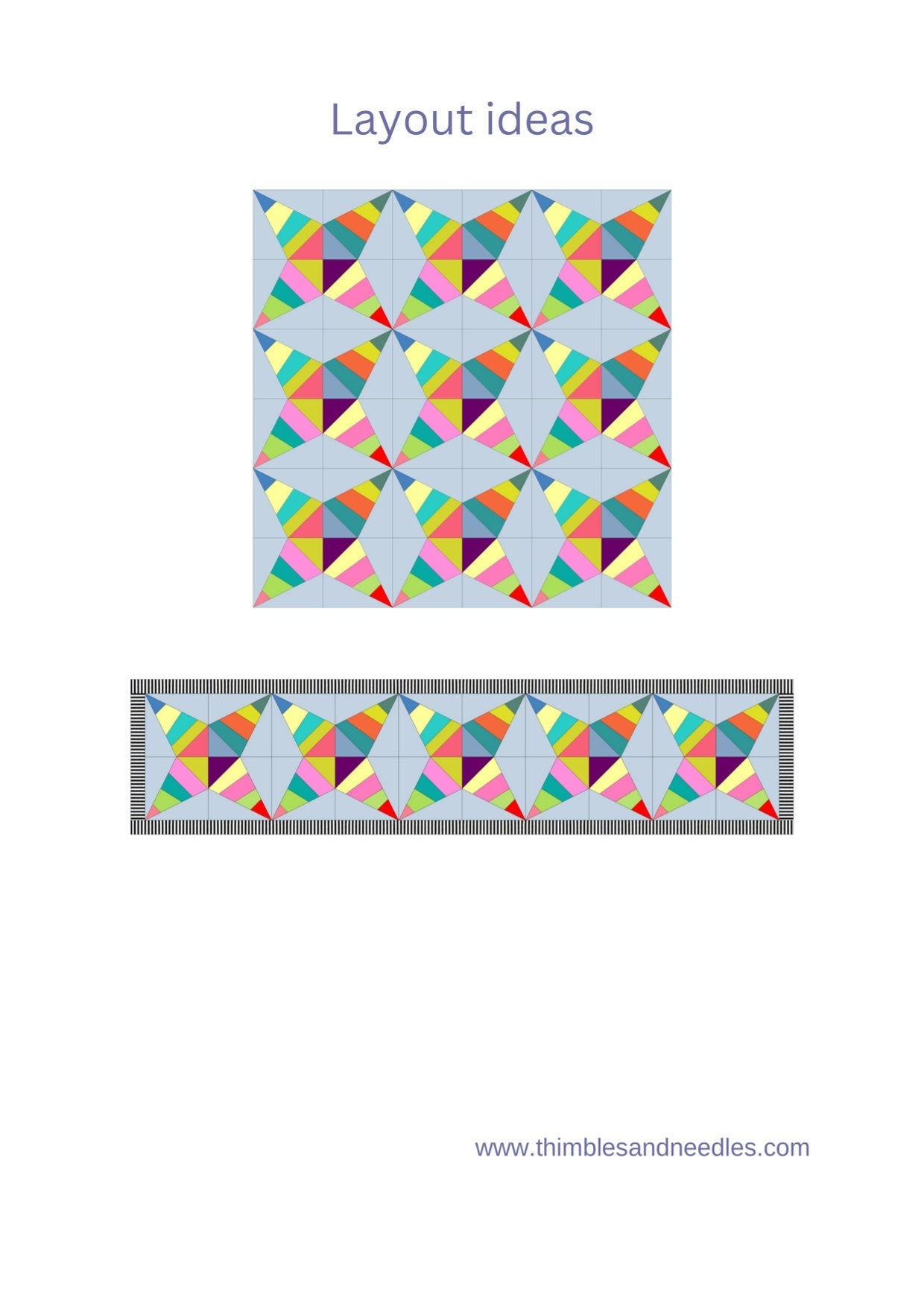 Priscilla FPP Foundation Paper Piecing quilt block pattern Digital Download