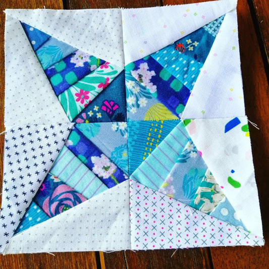 Priscilla FPP Foundation Paper Piecing quilt block pattern Digital Download