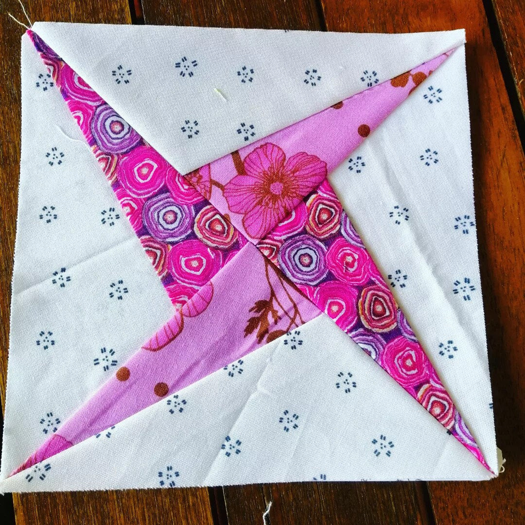 Criss Cross FPP Foundation Paper Piecing quilt block pattern Digital Download