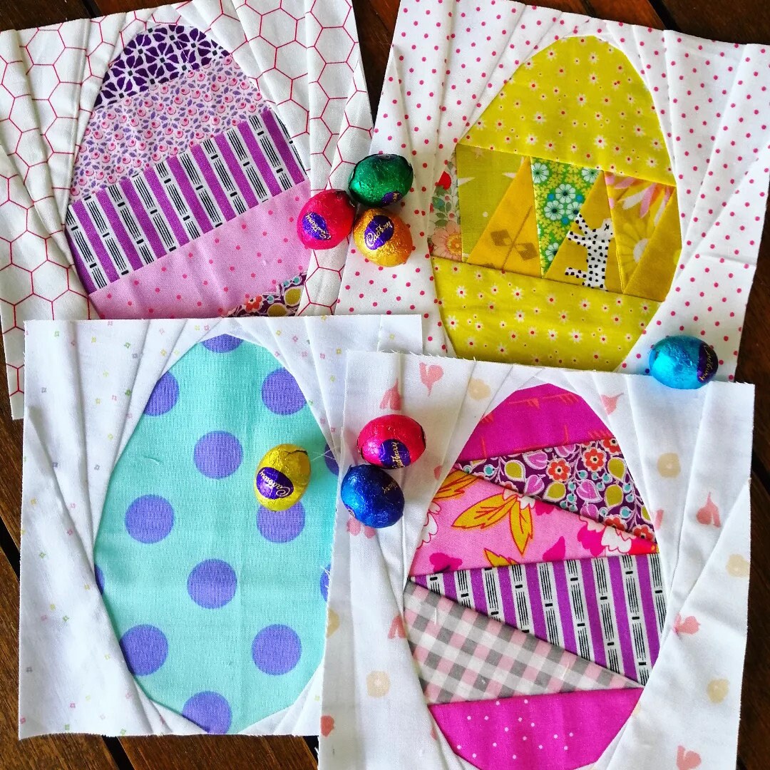 Easter Eggs Foundation Paper Piecing (FPP) Pattern – Thimbles and Needles
