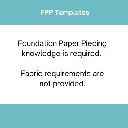Moth FPP Foundation Paper Piecing quilt block pattern Digital Download