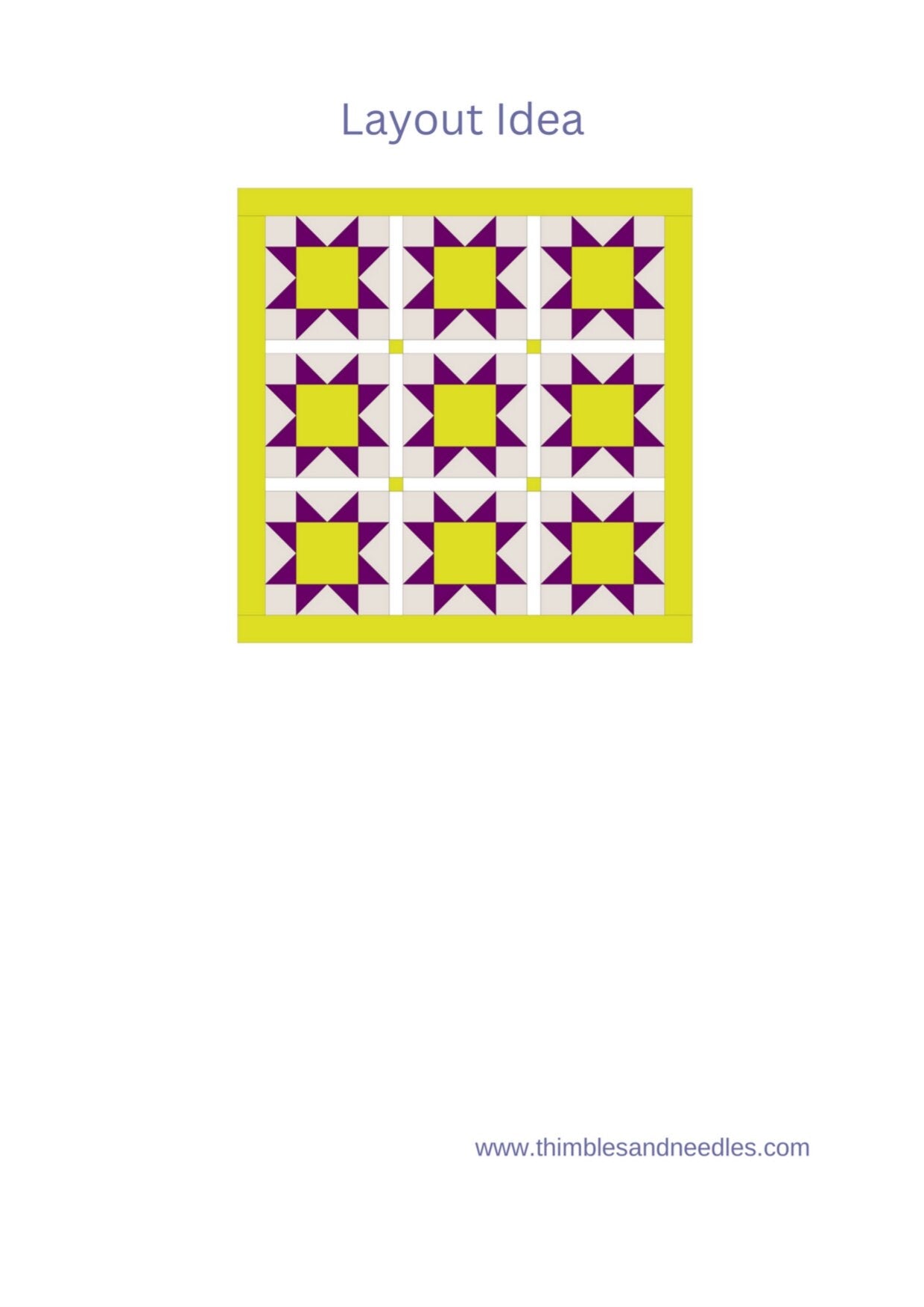 Sawtooth Star FPP Foundation Paper Piecing quilt block pattern Digital Download