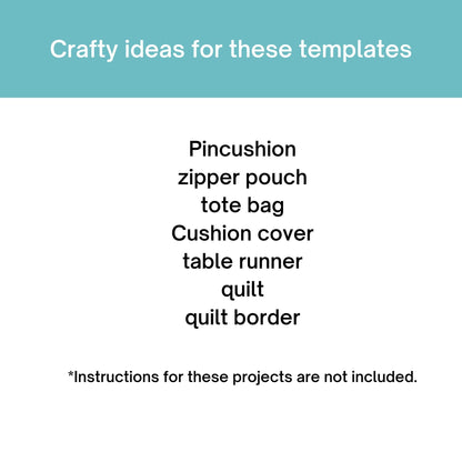 Cactus FPP Foundation Paper Piecing quilt block pattern Digital Download