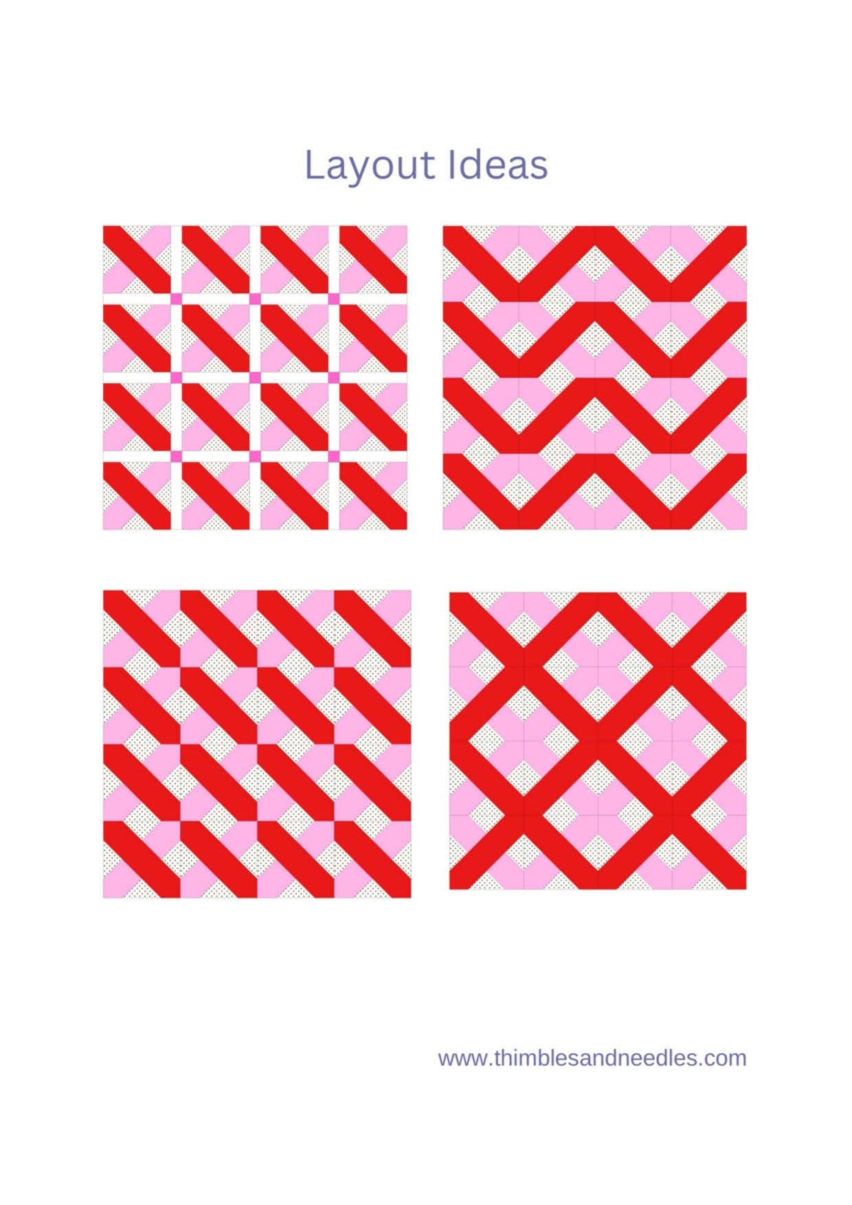 Quilt Border Cross Block FPP Foundation Paper Piecing block pattern Digital Download