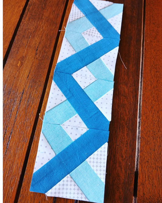Quilt Border Cross Block FPP Foundation Paper Piecing block pattern Digital Download