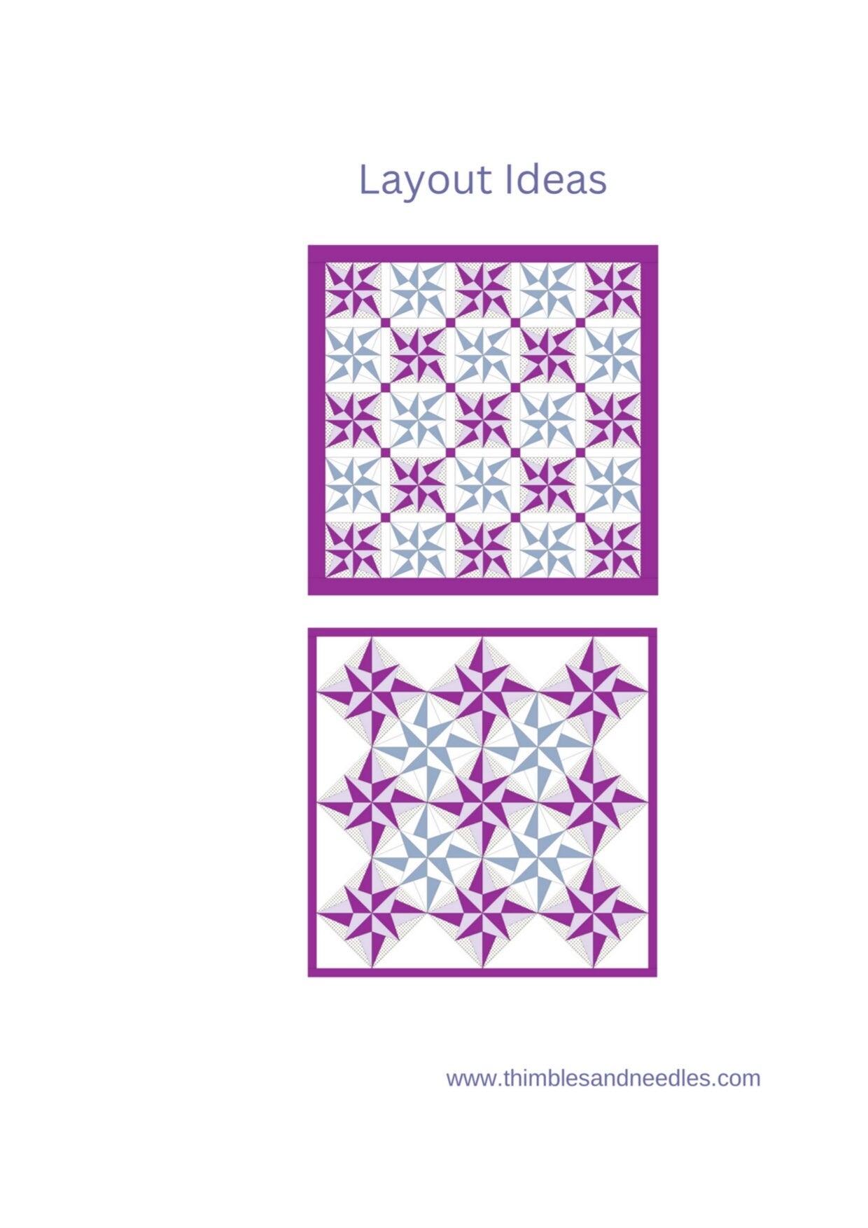 North Star FPP Foundation Paper Piecing quilt block pattern Digital Download