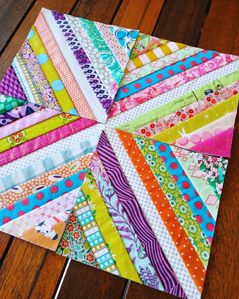 String Block Patchwork String Block Foundation Paper Piecing (FPP) Pattern – Thimbles and Needles