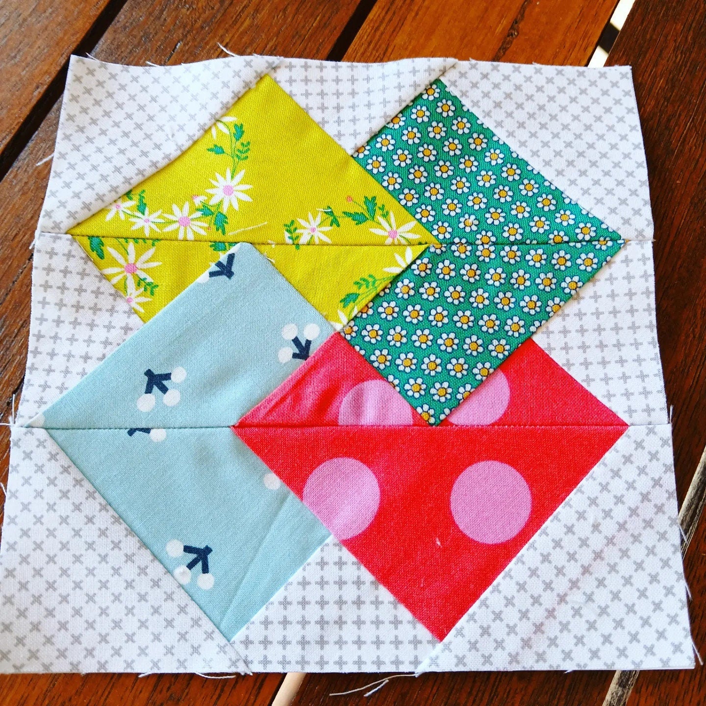 Card Trick FPP Foundation Paper Piecing quilt block pattern Digital Download