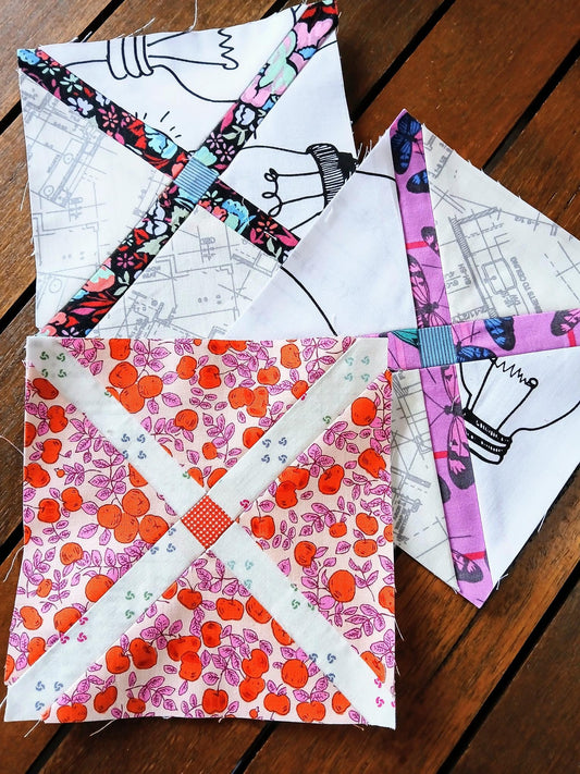Trellis FPP Foundation Paper Piecing quilt block pattern Digital Download