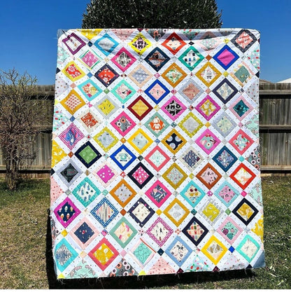 Snap Shots scrappy Digital download quilt pattern PDF Digital Download