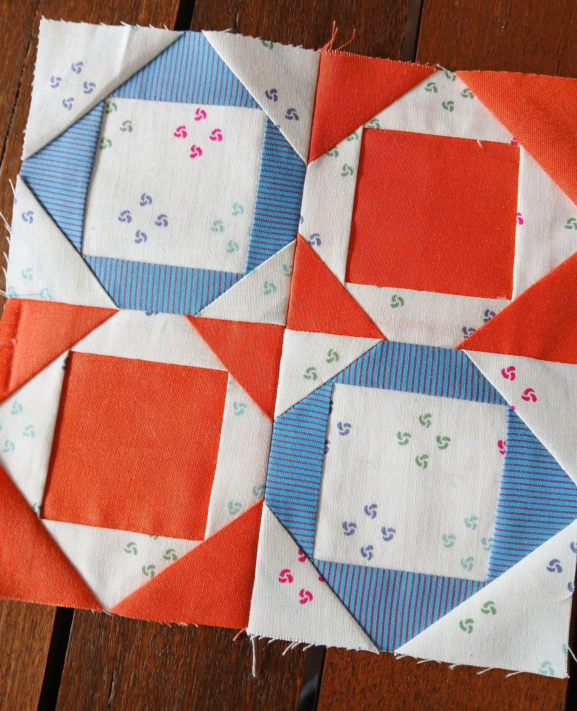 Economy Block Variation FPP Foundation Paper Piecing quilt block pattern Digital Download