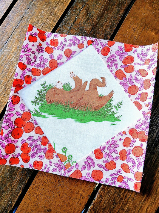 Square on Point FPP Foundation Paper Piecing quilt block pattern Digital Download