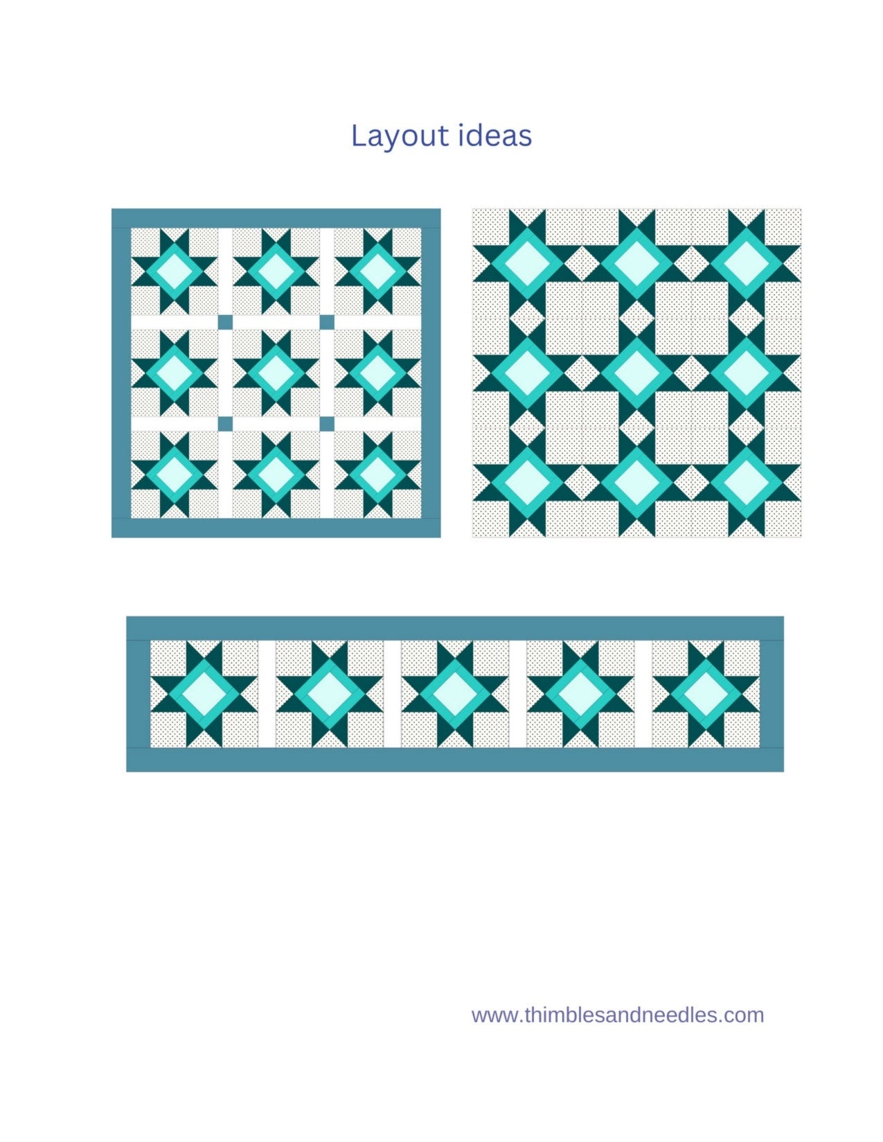 Square in a Star FPP Foundation Paper Piecing quilt block pattern Digital Download