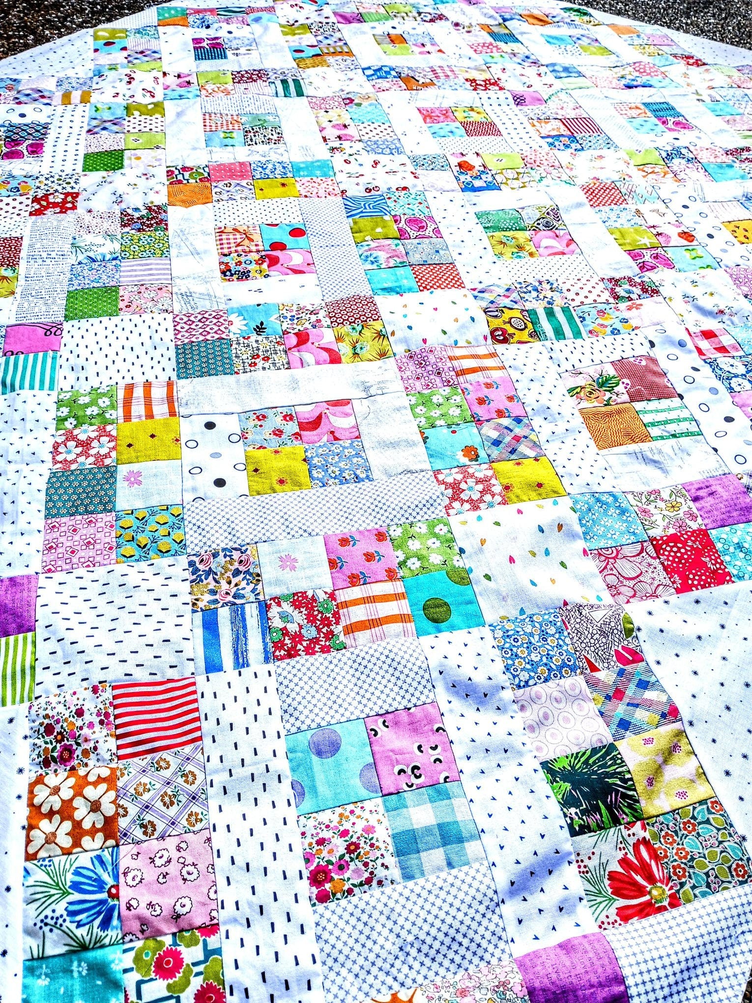 Dominoes Quilt Pattern PDF Digital Download scrap precut friendly