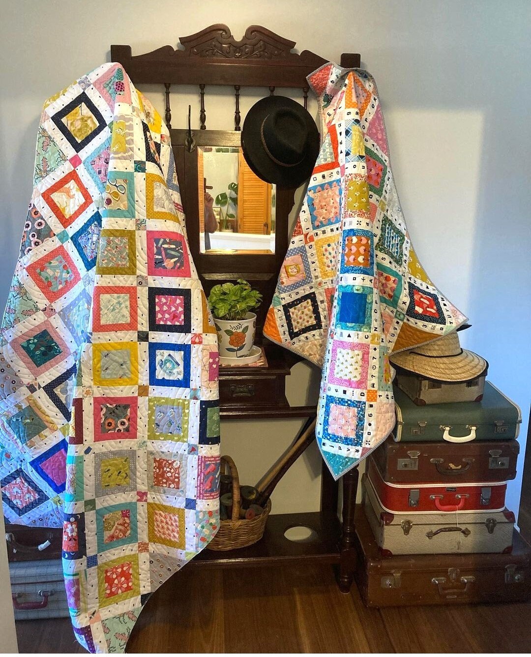 Snap Shots scrappy Digital download quilt pattern PDF Digital Download