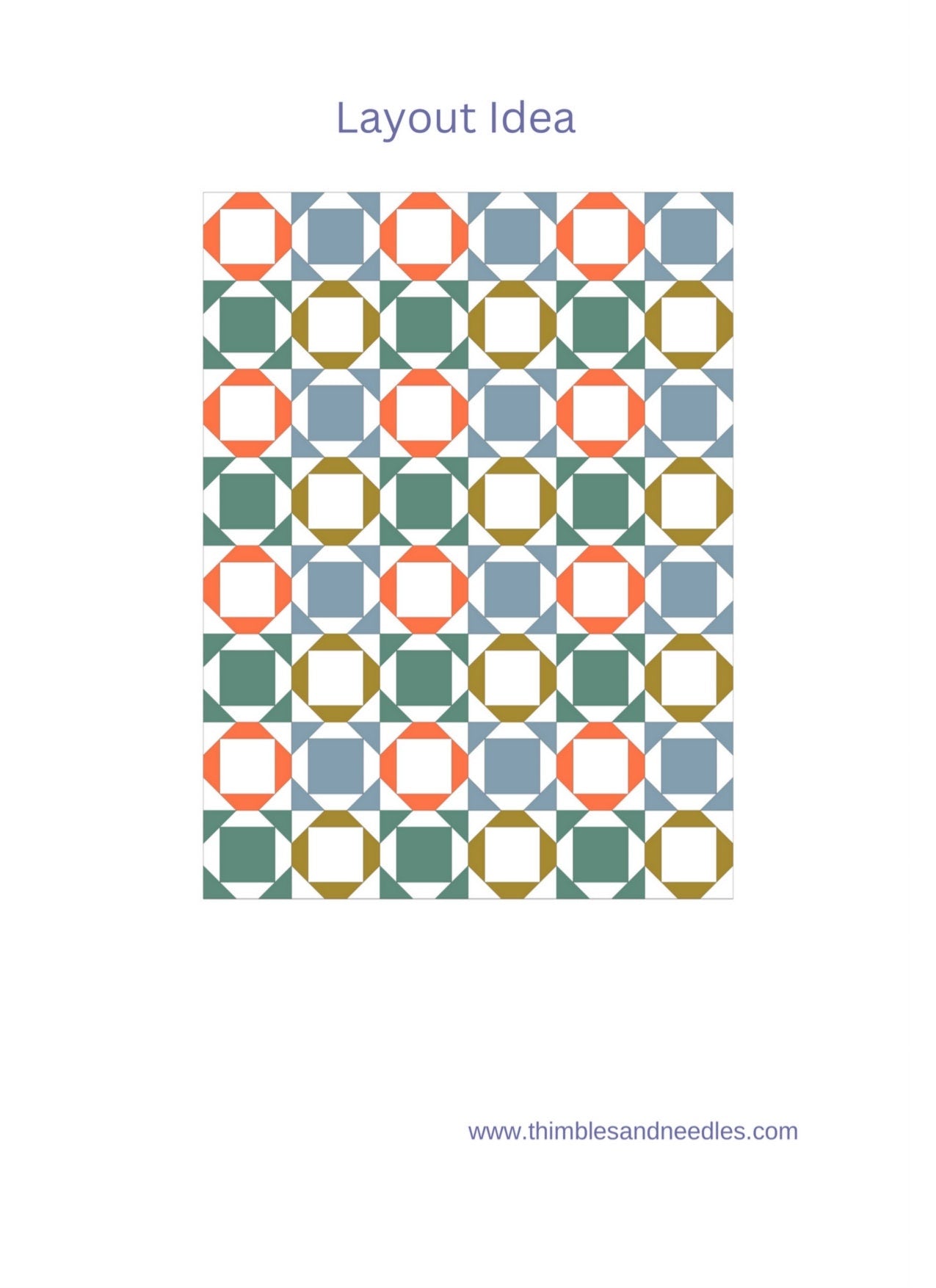 Economy Block Variation FPP Foundation Paper Piecing quilt block pattern Digital Download