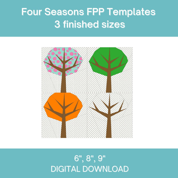 Four Seasons Tree Foundation Paper Piecing (FPP) Pattern – Thimbles and ...