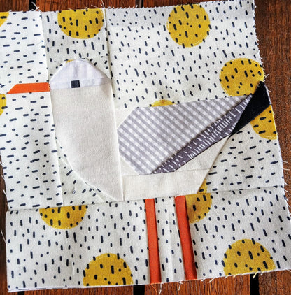 Seagull FPP Foundation Paper Piecing quilt block pattern Digital Download