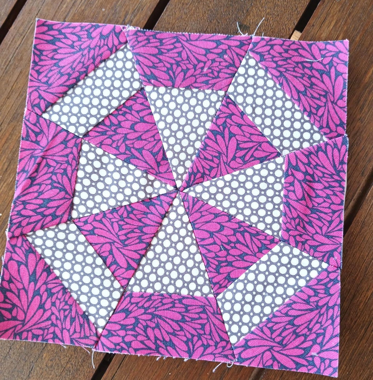 Windmill FPP Foundation Paper Piecing quilt block pattern Digital Download