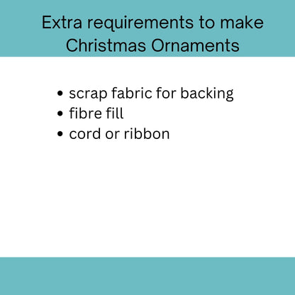 Christmas Ornaments FPP pattern Foundation Paper Piecing quilt block pattern PDF