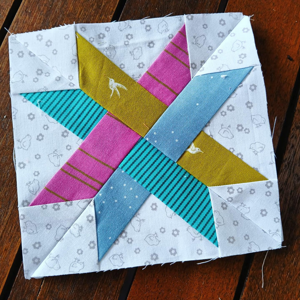 Ribbon Star Foundation Paper Piecing (FPP) Pattern – Thimbles and Needles