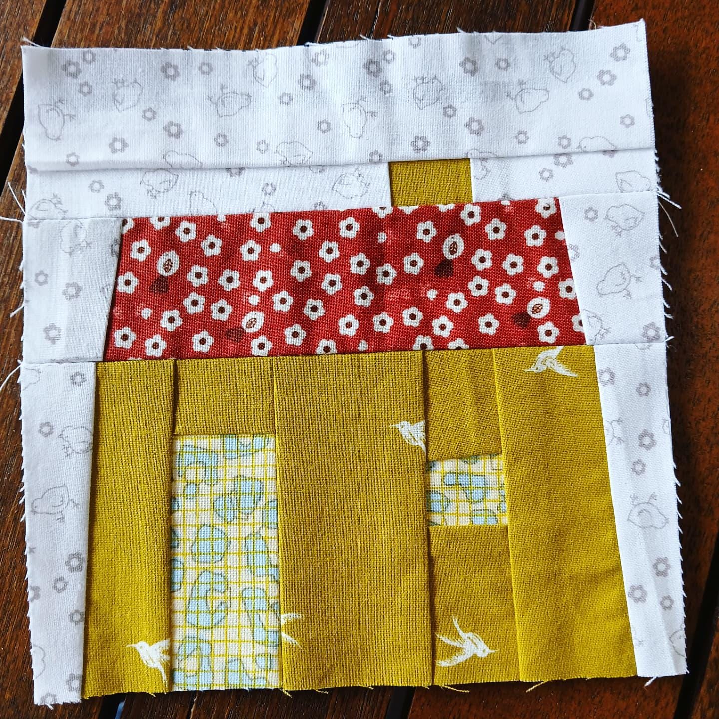 Woodland Houses and Trees FPP Foundation Paper Piecing quilt block pattern Digital Download