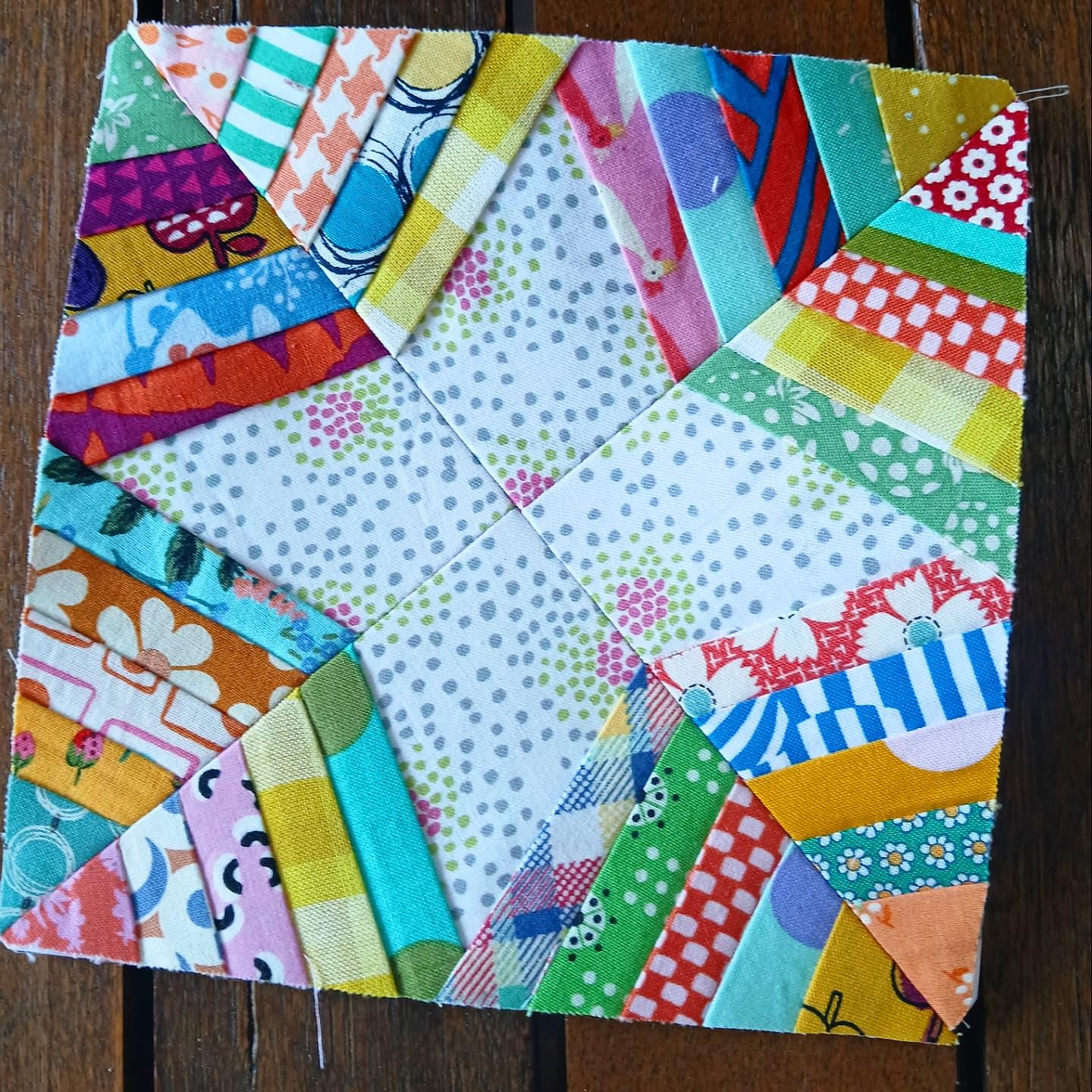 Spider Web FPP Foundation Paper Piecing quilt block pattern Digital Download